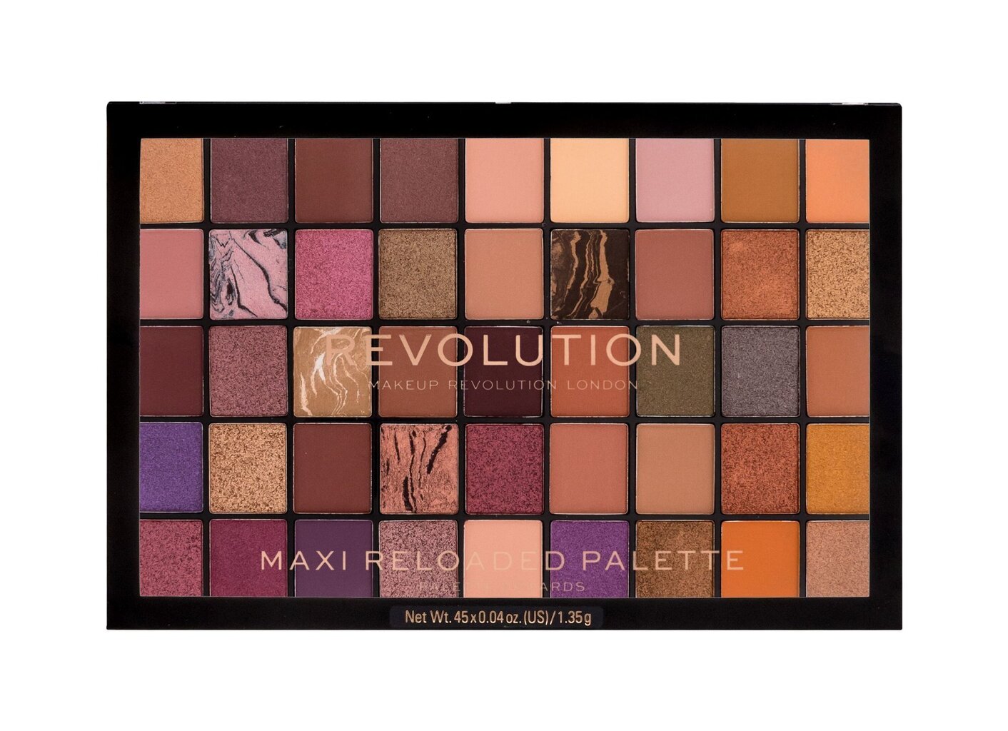 Makeup Revolution London Maxi Reloaded -luomiväripaletti, 60,75 g, Infinite Bronze hinta ja tiedot | Silmämeikit | hobbyhall.fi