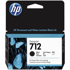 HP 712 38-ml Black DesignJet Ink hinta ja tiedot | Mustekasetit | hobbyhall.fi