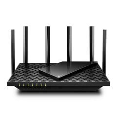 TP-Link Archer AX72 langaton reititin Gigabitti Ethernet Kaksitaajuus (2,4 GHz/5 GHz) Musta hinta ja tiedot | TP-LINK Tietokoneet ja pelaaminen | hobbyhall.fi