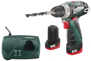 Metabo PowerMaxx BS Basic pahvilaatikossa / 2x2,0Ah hinta ja tiedot | Akkuporakoneet ja ruuvinvääntimet | hobbyhall.fi