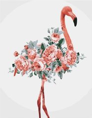 Maalaus numeroilla 40x50 cm, flamingo hinta ja tiedot | Maalaa numeroiden mukaan | hobbyhall.fi