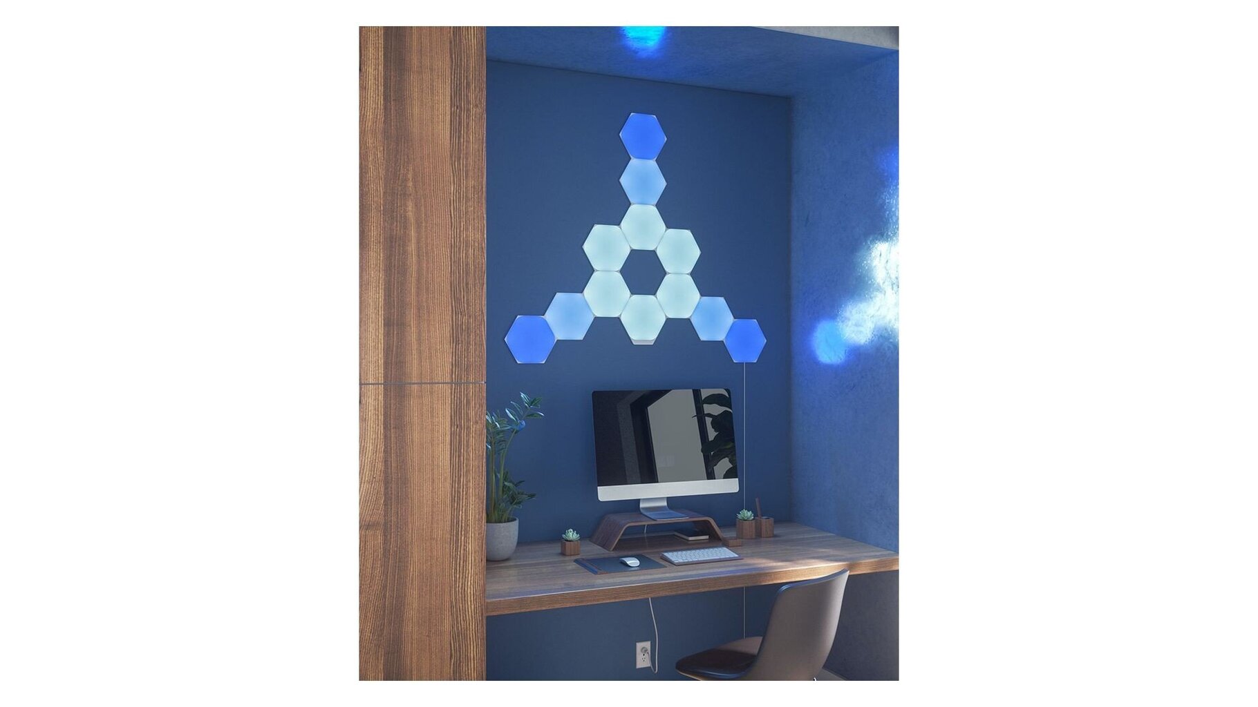 Nanoleaf Shapes Hexagons Smarter Kit (9 paneelia) hinta ja tiedot | Seinävalaisimet | hobbyhall.fi