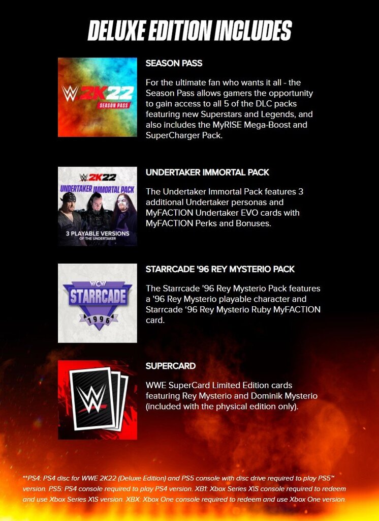 WWE 2K22 Deluxe Edition Playstation 4 PS4 -peli hinta ja tiedot | Tietokone- ja konsolipelit | hobbyhall.fi