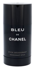 Miesten deodoranttipuikko Chanel Bleu de Chanel Deostick, 75 g hinta ja tiedot | Miesten ihonhoito | hobbyhall.fi