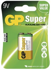GP Super paristo 6LR61 (9V) hinta ja tiedot | Dolovija Valaistus ja sähkölaitteet | hobbyhall.fi