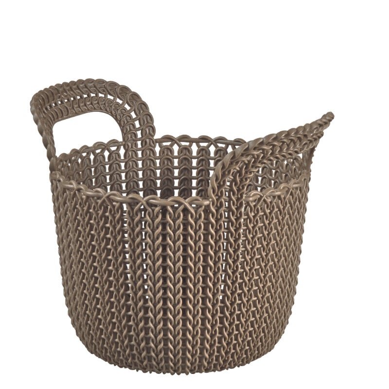 Kudottu kori Curver KNIT, 23x19x19 cm. hinta ja tiedot | Säilytyslaatikot ja -korit | hobbyhall.fi