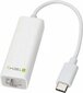 Techly USB-C 3.1 RJ45 Gigabit 10/100/1000 -verkkokorttisovitin hinta ja tiedot | Adapterit | hobbyhall.fi