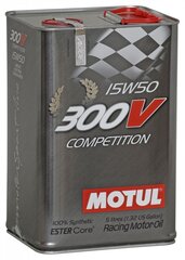 -Moottoriöljy Motul 300V Competition 15W50, 103920, 5 l. hinta ja tiedot | Motul Voiteluaineet | hobbyhall.fi