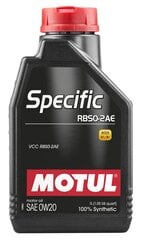 Motul Specific RBS0-2AE 0W20 1L (106044) hinta ja tiedot | Moottoriöljyt | hobbyhall.fi