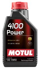 Motul 4100 Teho 15W50 moottoriöljy, 102773, 1 l. hinta ja tiedot | Moottoriöljyt | hobbyhall.fi