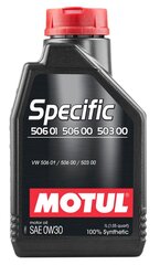 Motul Specific 506 01 506 00 503 00 0W30 moottoriöljy, 106429, 1 l. hinta ja tiedot | Moottoriöljyt | hobbyhall.fi