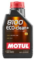 Motul 8100 Eco-clean+ 5W30 1L (101580) hinta ja tiedot | Moottoriöljyt | hobbyhall.fi
