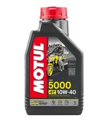 Synteettinen pohja 4T öljy Motul 5000, 10W40, 1 l. hinta ja tiedot | Voiteluöljyt ja -nesteet | hobbyhall.fi