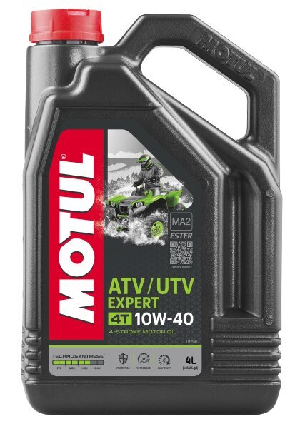 Öljy MOTUL ATV-UTV EXPERT 4T 10W40 4ltr (105939) hinta ja tiedot | Voiteluöljyt ja -nesteet | hobbyhall.fi