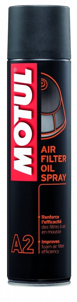 Öljy MOTUL AIR FILTER OIL SPRAY A2 0,4ltr (102986) hinta ja tiedot | Moottoriöljyt | hobbyhall.fi