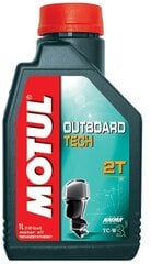 Öljy MOTUL OUTBOARD TECH 2T 1ltr (102789) hinta ja tiedot | Moottoriöljyt | hobbyhall.fi