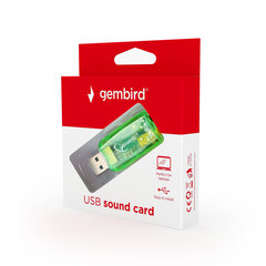 Gembird SC-USB-01, Virtus hinta ja tiedot | Äänikortit | hobbyhall.fi