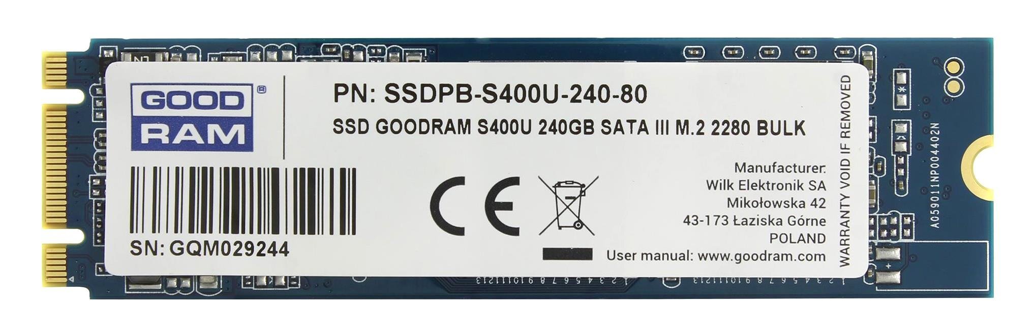 GoodRam SSDPR-S400U-240-80 hinta ja tiedot | Kovalevyt | hobbyhall.fi