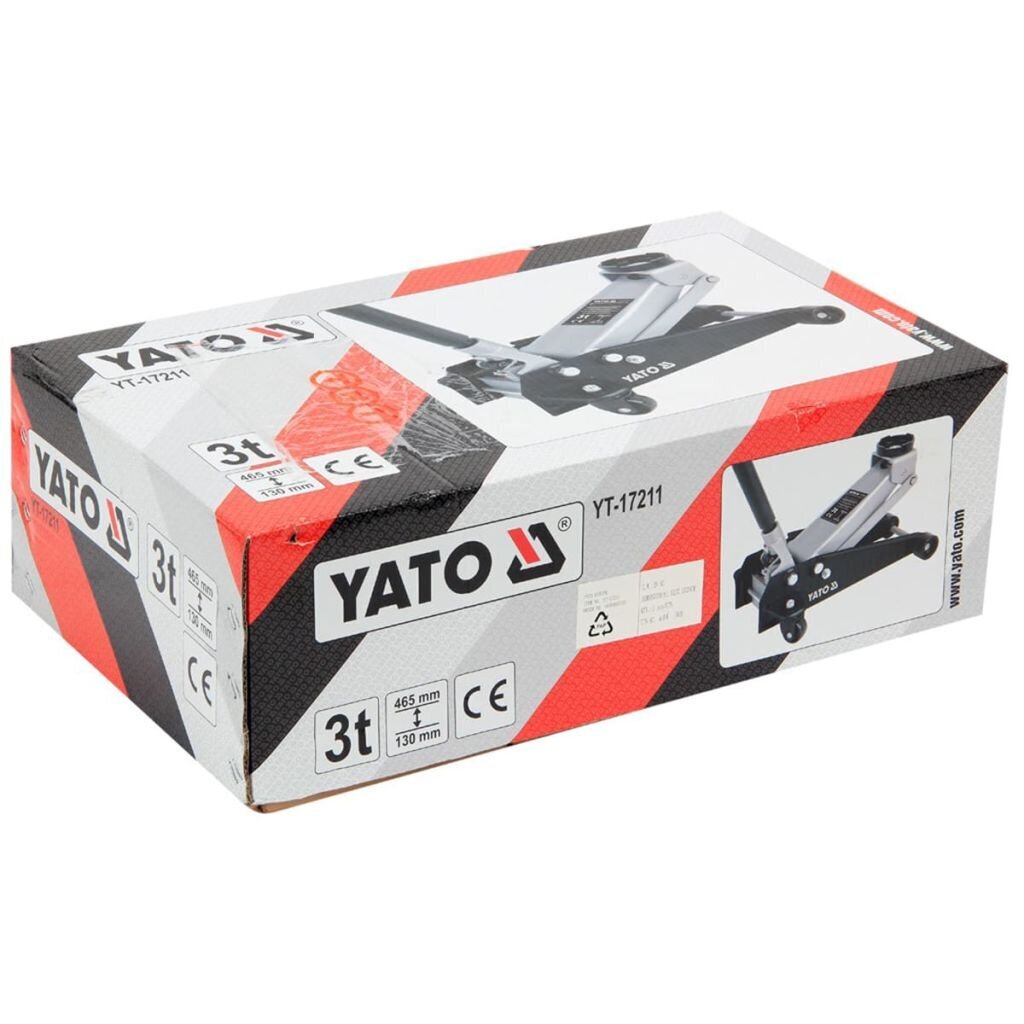 -Hydraulinen nostin Yato YT-1713, 3 tonnia hinta ja tiedot | Lisätarvikkeet autoiluun | hobbyhall.fi