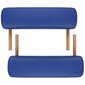 Taitettava hierontapöytä, puurunko, 3 vyöhykettä, sininen hinta ja tiedot | Hierontatuotteet | hobbyhall.fi