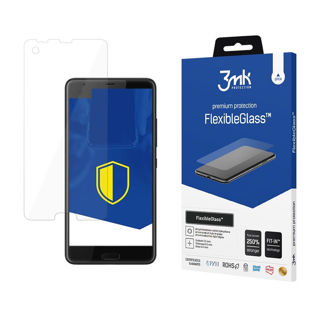 FlexibleGlass karkaistu turvalasi, sopii HTC U Ultra. hinta ja tiedot | Näytönsuojakalvot ja -lasit | hobbyhall.fi