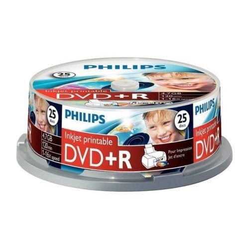 Philips DVD + R 4,7 Gt spindle 25 hinta ja tiedot | Vinyylilevyt, CD-levyt, DVD-levyt | hobbyhall.fi