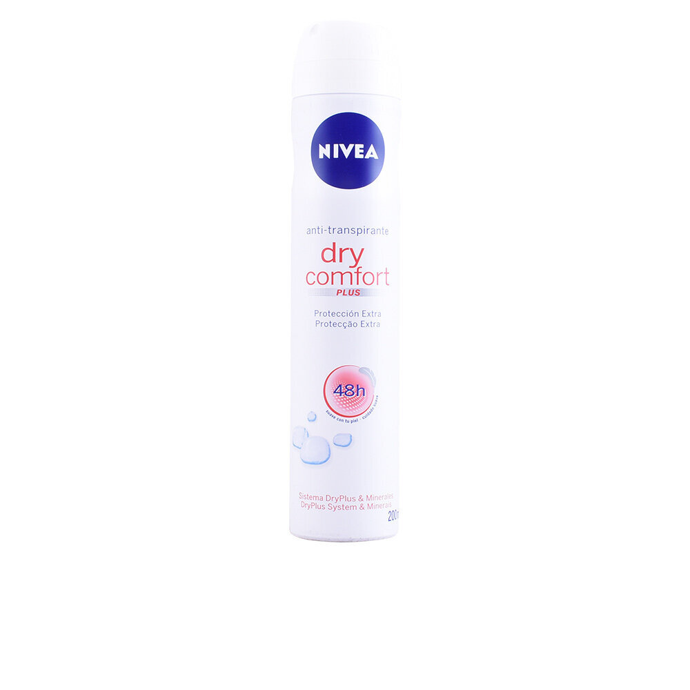 Suihkudeodorantti Nivea Dry Comfort, 200 ml hinta ja tiedot | Deodorantit | hobbyhall.fi