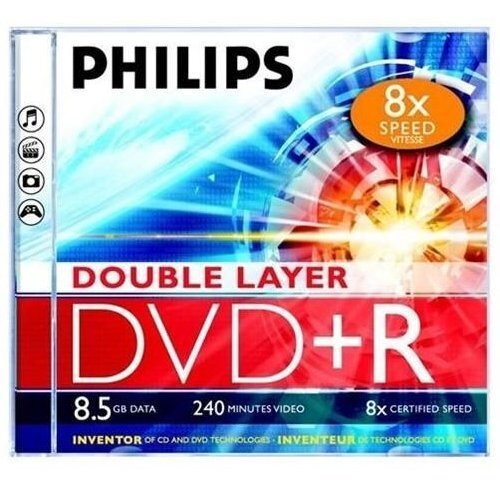 Philips DVD + R DL 8,5 Gt JEWEL CASE hinta ja tiedot | Vinyylilevyt, CD-levyt, DVD-levyt | hobbyhall.fi