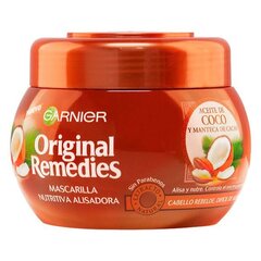 Ravitseva hiusnaamio Garnier Alisadora Aceite De Coco Original Remedies Fructis, 300 ml hinta ja tiedot | Naamiot, öljyt ja seerumit | hobbyhall.fi