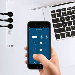 Älykäs jatkojohto Woox WiFi Smart 4x USB hinta ja tiedot | Älylaitteiden lisätarvikkeet | hobbyhall.fi