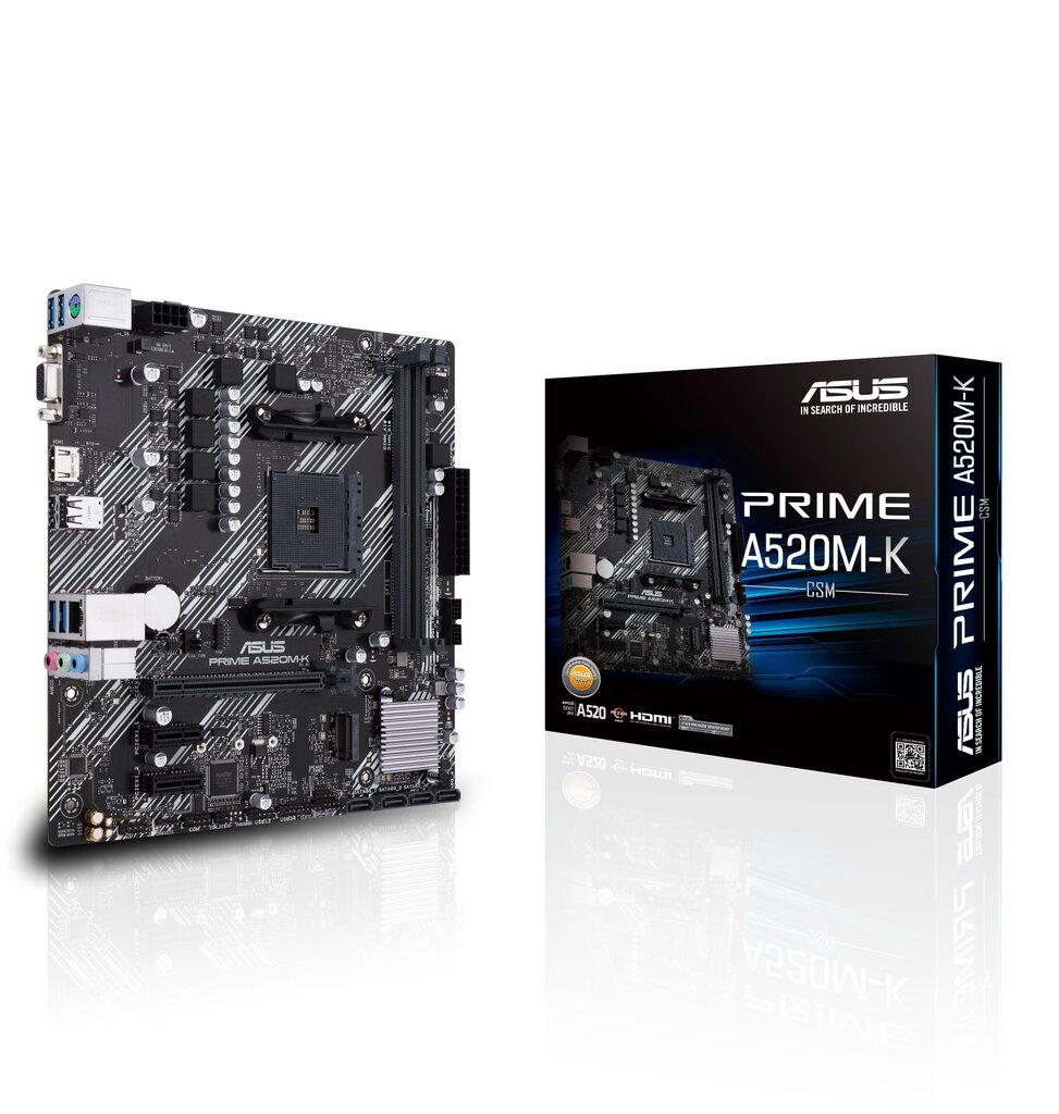 Asus PRIME A520M-K hinta ja tiedot | Emolevyt | hobbyhall.fi