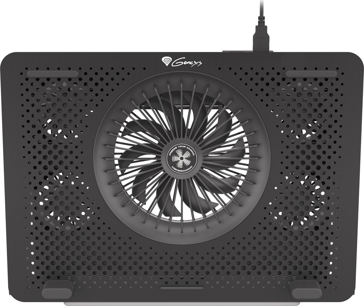 Genesis Laptop Cooling Pad OXID 450 Blac hinta ja tiedot | Kannettavien tietokoneiden lisätarvikkeet | hobbyhall.fi