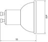 Led-lamppu GTV GU10 10 W, 220-240 V, 3000K, 720lm, 120° hinta ja tiedot | Lamput | hobbyhall.fi