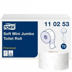 -WC-paperi Tork Mini Jumbo Roll T2 pehmeä 2x / 12 kaina ir informacija | WC-paperit ja talouspaperit | hobbyhall.fi