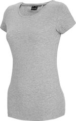 T-paita naisille 4F NOSH4 TSD001, harmaa hinta ja tiedot | Naisten T-paidat | hobbyhall.fi