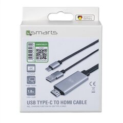 4smarts Lightning – HDMI 1,8 m hinta ja tiedot | Kaapelit ja adapterit | hobbyhall.fi