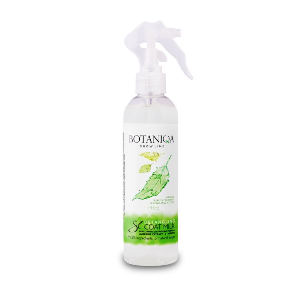 Turkin kampausneste Botaniqa Show Line Detangling Coat Milk koirille, 250ml. hinta ja tiedot | Shampoot ja hoitoaineet lemmikeille | hobbyhall.fi