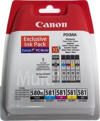 Värikasetti mustesuihkutulostimiin Canon värikasettisarja PGI-580 XL/CLI-581 (2024C006) hinta ja tiedot | Mustekasetit | hobbyhall.fi