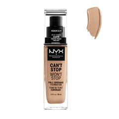 NYX Makeup Cream Won't Stop Medium Olive, 30 ml hinta ja tiedot | NYX Hajuvedet ja kosmetiikka | hobbyhall.fi