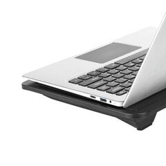 Rebel Notebook Cooler up to 14'' Pad Stand / Silent fan / LED / USB hinta ja tiedot | Kannettavien tietokoneiden lisätarvikkeet | hobbyhall.fi
