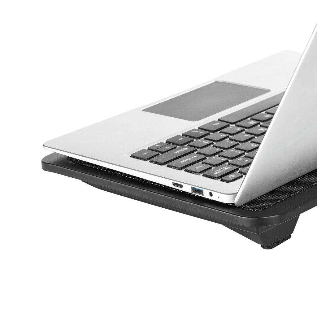 Rebel Notebook Cooler up to 14'' Pad Stand / Silent fan / LED / USB hinta ja tiedot | Kannettavien tietokoneiden lisätarvikkeet | hobbyhall.fi