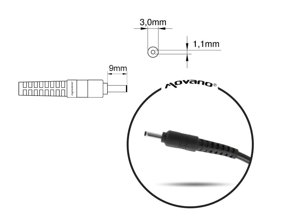 Mitsu 19V, 2.1A, 40W hinta ja tiedot | Kannettavien tietokoneiden laturit | hobbyhall.fi