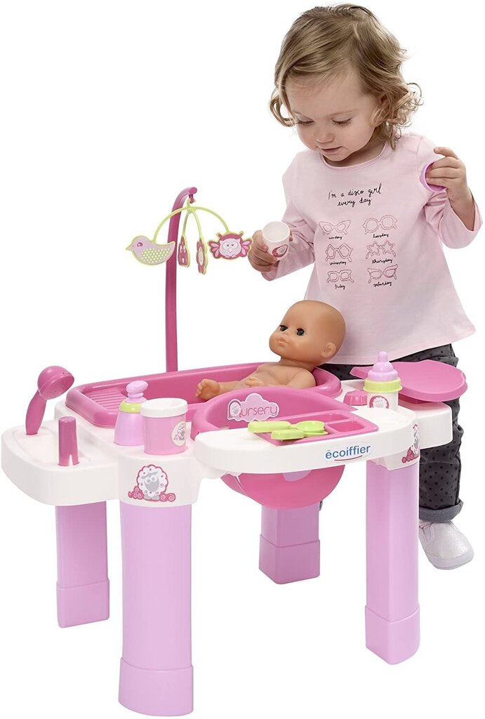 Käärepöytä kylpyammeella ja tuolilla Simba Ecoiffier, 2879 hinta ja tiedot | Vauvan lelut | hobbyhall.fi