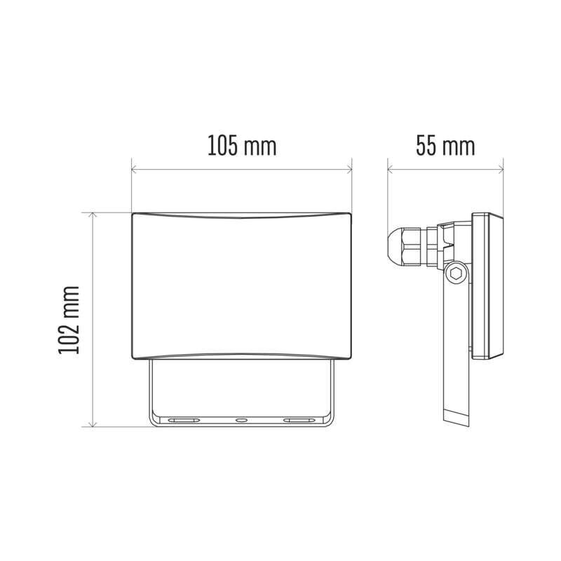 LED valonheitin TAMBO 10W hinta ja tiedot | Taskulamput ja valonheittimet | hobbyhall.fi