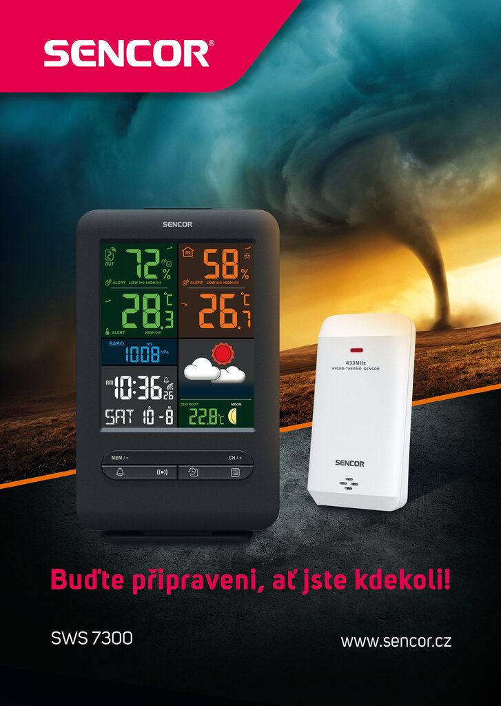 Sääasema Sencor SWS 7300 hinta ja tiedot | Sääasemat, lämpö- ja kosteusmittarit | hobbyhall.fi