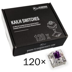 Glorious PC Gaming Race Kailh Pro Purple 120 vnt hinta ja tiedot | Näppäimistöt | hobbyhall.fi