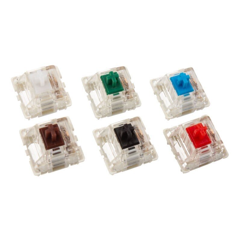 Glorious PC Gaming Race Gateron Green Switches | Clicky & Noisy (120 kpl) hinta ja tiedot | Näppäimistöt | hobbyhall.fi