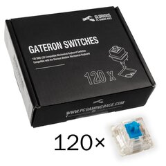 Glorious PC Gaming Race Gateron Blue Switches -mekaaniset näppäimistökytkimet, 120 kpl hinta ja tiedot | Näppäimistöt | hobbyhall.fi