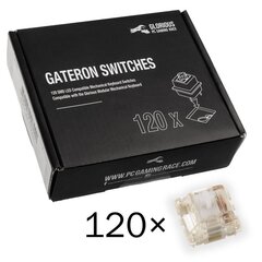 Glorious PC Gaming Race Gateron Clear | Linear & Silent 120 vnt. hinta ja tiedot | Näppäimistöt | hobbyhall.fi