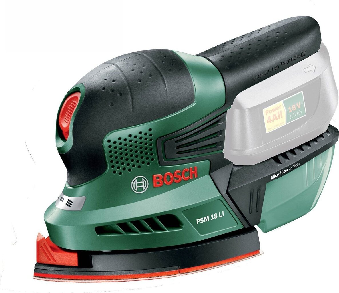 Bosch PSM 18 LI, akkukäyttöinen monitoimihiomakone 22000 RPM ( paljas työkalu ) hinta ja tiedot | Hiomakoneet | hobbyhall.fi